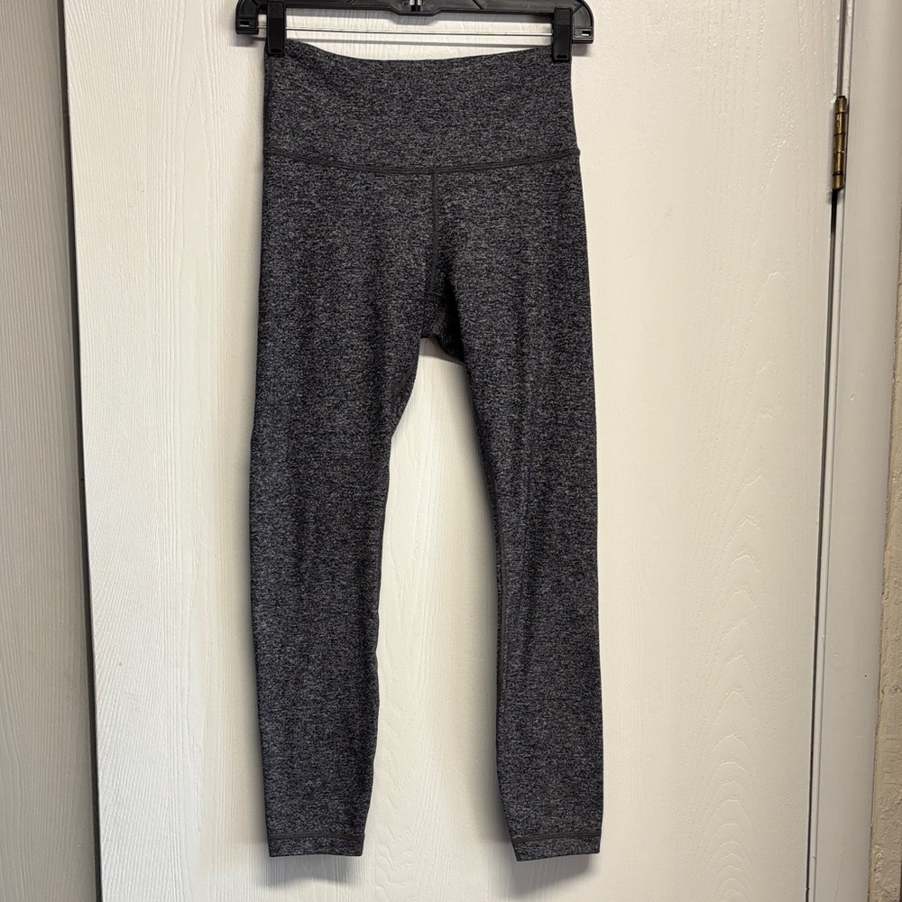 lululemon Athletica Heather Black and Gray Leggings